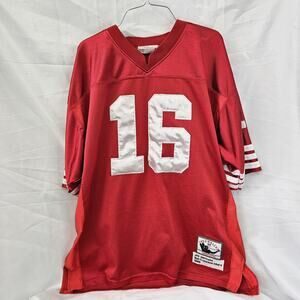 Mitchell & Ness Joe Montana San Francisco 49ers Mens Throwback Jersey Sz 48